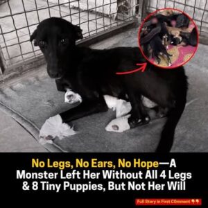 Mutilated Mother Dog’s Unyielding Love Saves Her Puppies