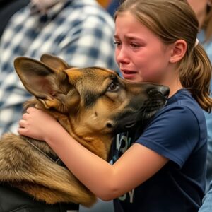 Little Girl Reunites With Her Late Mother’s Police Dog