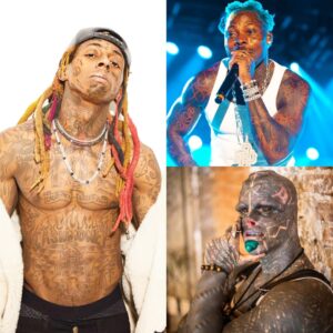 Asake is covered more tattoos than Lil Wayne